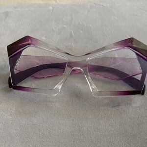 Purple Geometric Women's Sunglasses